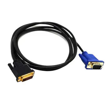 1,5 M VGA La DVI Adaptor Cablu Monitor, Cablu Cablu de Conectare pentru PC, Laptop, Monitor